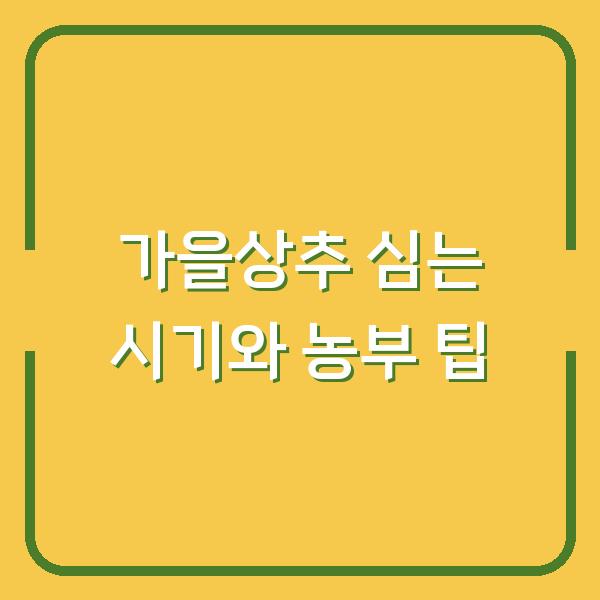 가을상추 심는 시기 놓치면 3주 늦어져요 — 파종부터 모종 정식, 비료와 물주기까지 실제 농부가 알려주는 팁
